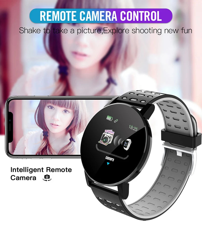 1.44" Kids Waterproof Smart Watch – Bluetooth Fitness Tracker with Heart Rate Monitor for Boys & Girls