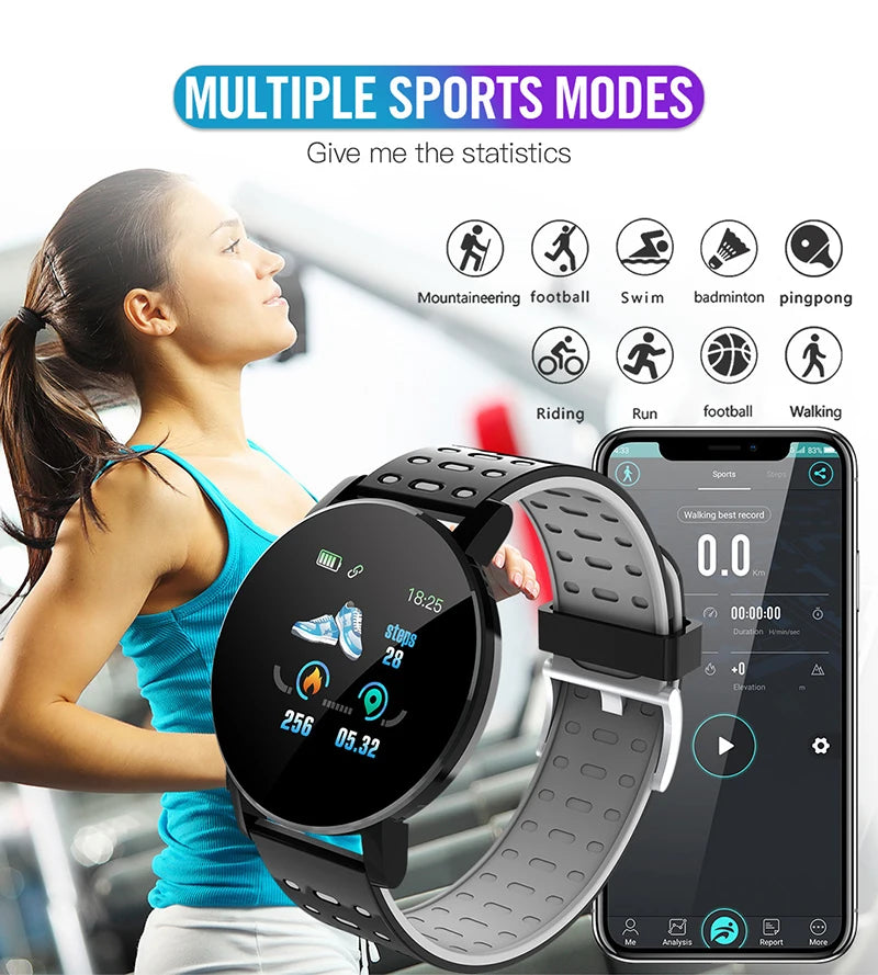 1.44" Kids Waterproof Smart Watch – Bluetooth Fitness Tracker with Heart Rate Monitor for Boys & Girls