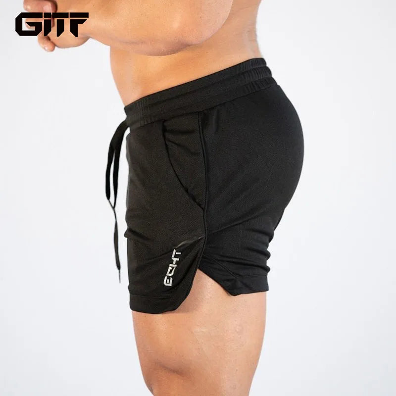 GITF Men’s Quick-Dry Compression Gym Training Shorts – Sports & Casual Fitness Running Pants