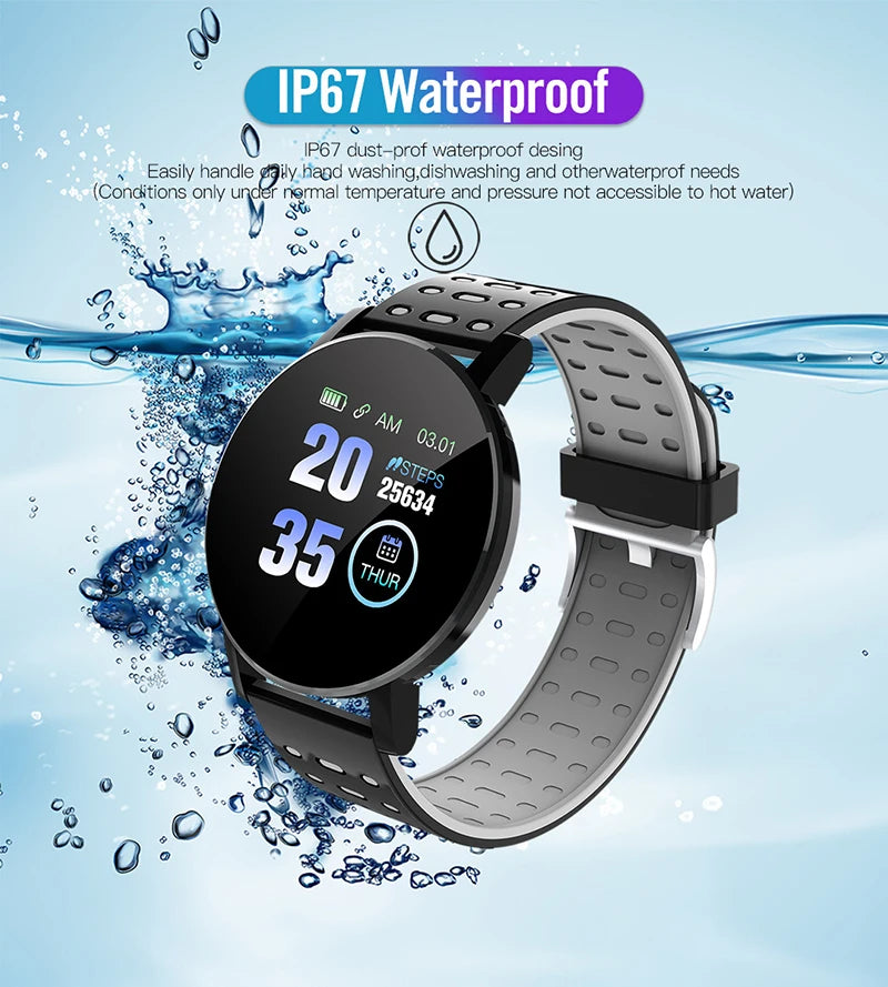 1.44" Kids Waterproof Smart Watch – Bluetooth Fitness Tracker with Heart Rate Monitor for Boys & Girls