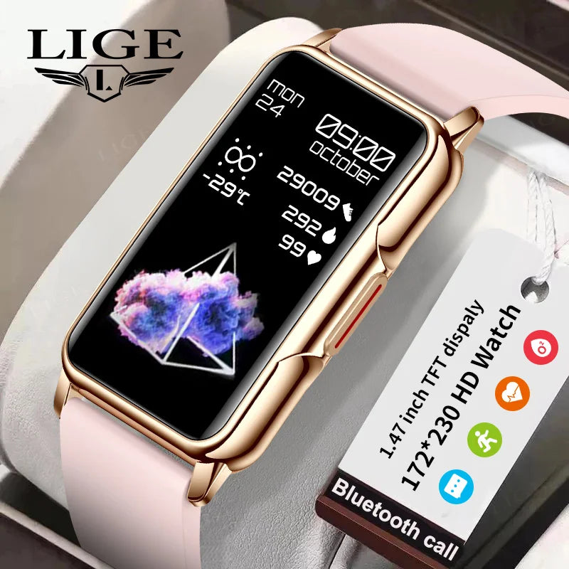 Unisex Smart Bracelet for Android & iOS – Heart Rate, Blood Oxygen Monitor, Waterproof Sport Smartwatch with Gift