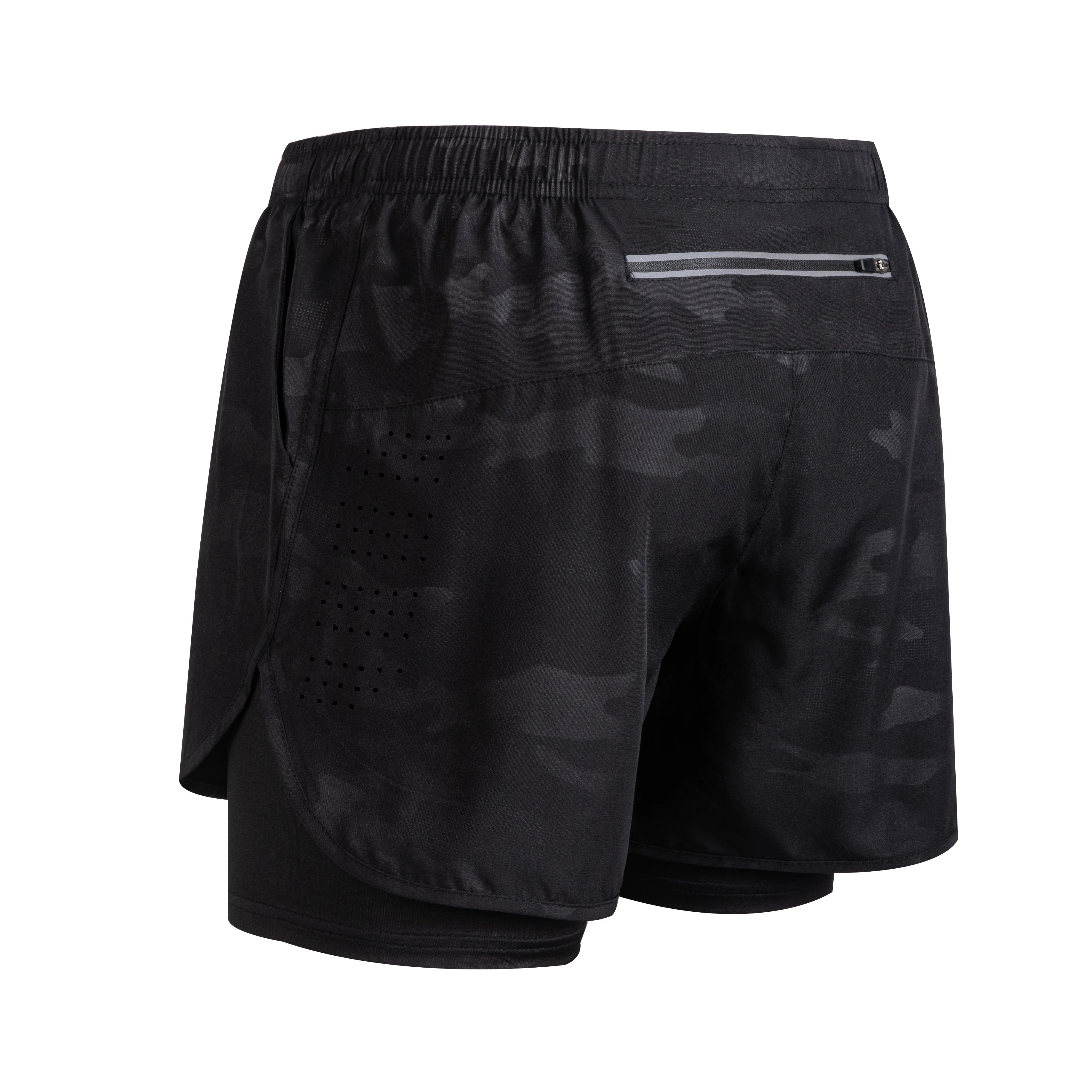 Men’s Double-Layer Running Shorts – Quick-Dry Fitness & Workout Training Shorts