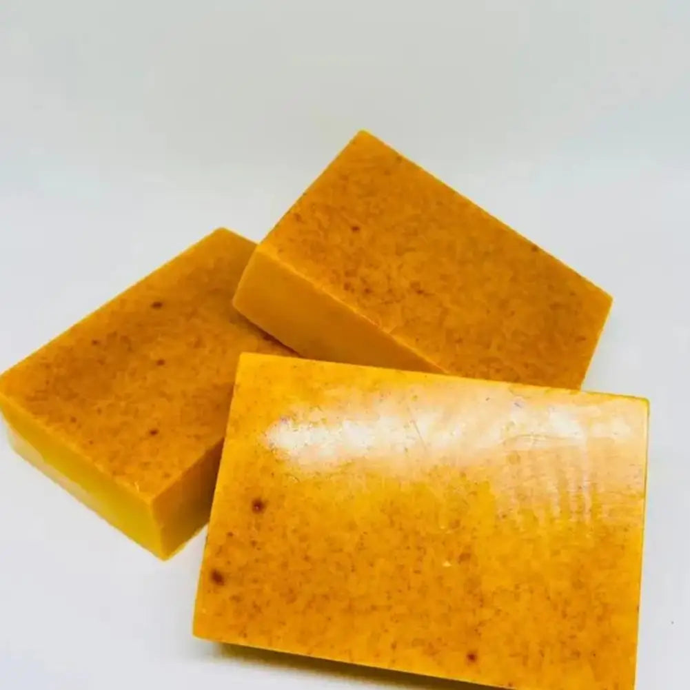 100g Turmeric Kojic Acid Handmade Soap – Lemon Brightening Shower & Facial Bar (1/3/5pcs)