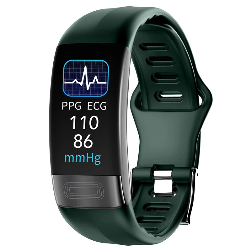 ECG+PPG Smart Fitness Tracker – Waterproof Health Smartband with Blood Pressure & Calorie Monitoring