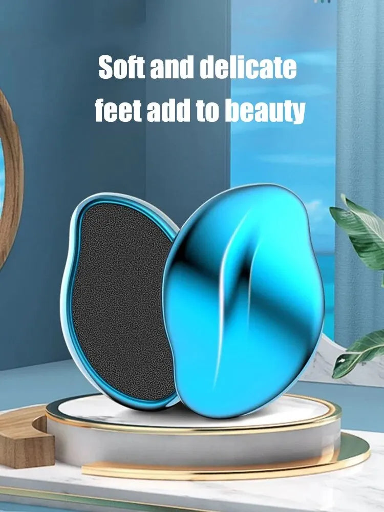 Portable Hands & Feet Sanding Stone Callus Remover – Glass Foot File Pedicure Tool