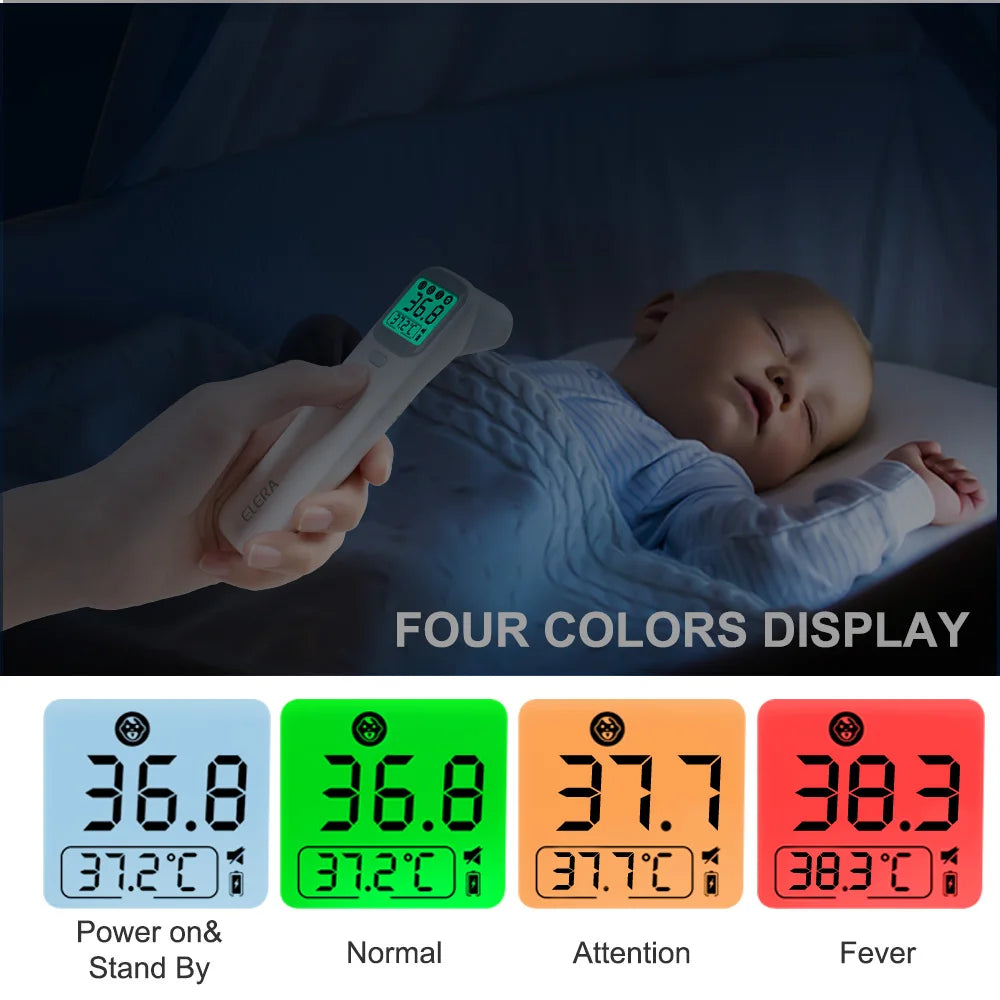 ELERA Infrared Digital Thermometer – Non-Contact Forehead & Ear Temperature Measurement Device