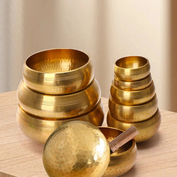 Tibetan Singing Bowl Set – 6 Size Options for Meditation, Yoga & Stress Relief
