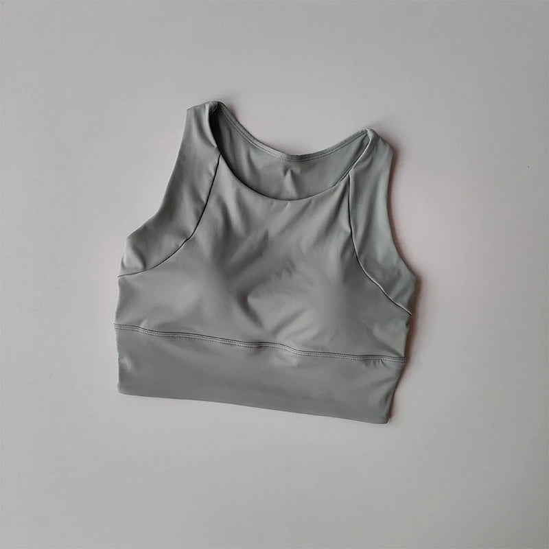 All-in-One Shock-Proof Full-Cup Sports Vest – Breathable Yoga & Gym Fitness Bra