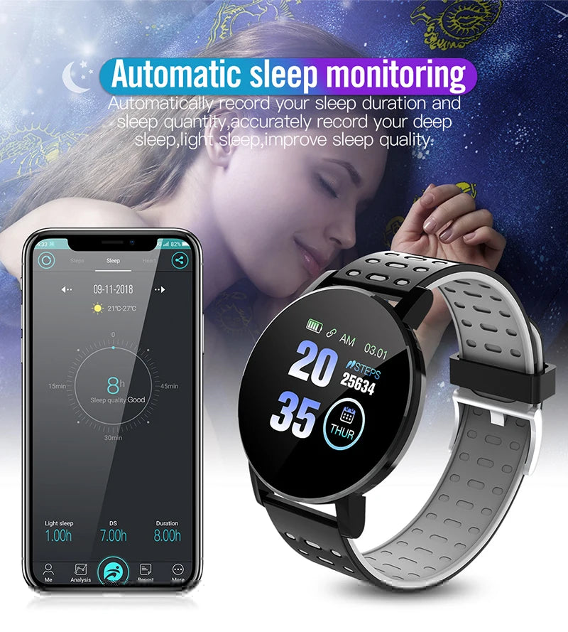 1.44" Kids Waterproof Smart Watch – Bluetooth Fitness Tracker with Heart Rate Monitor for Boys & Girls