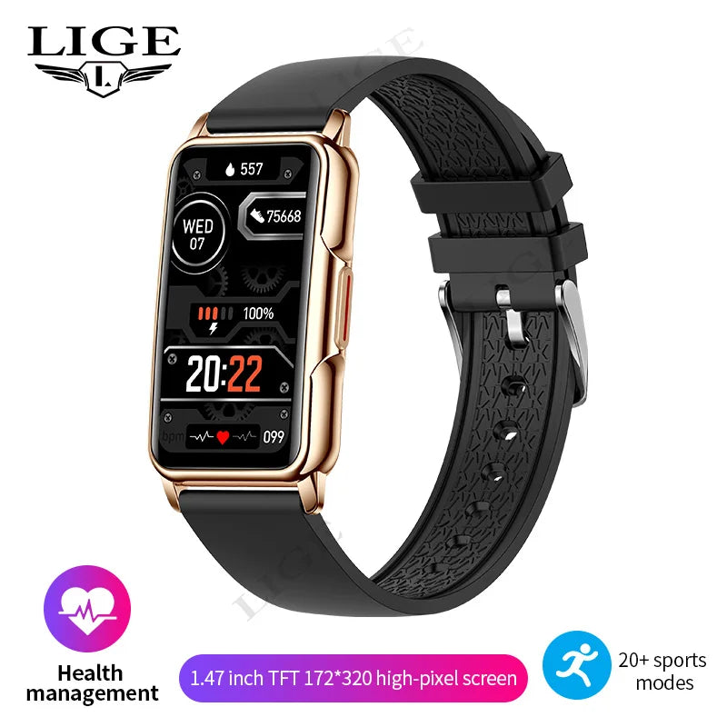 Unisex Smart Bracelet for Android & iOS – Heart Rate, Blood Oxygen Monitor, Waterproof Sport Smartwatch with Gift