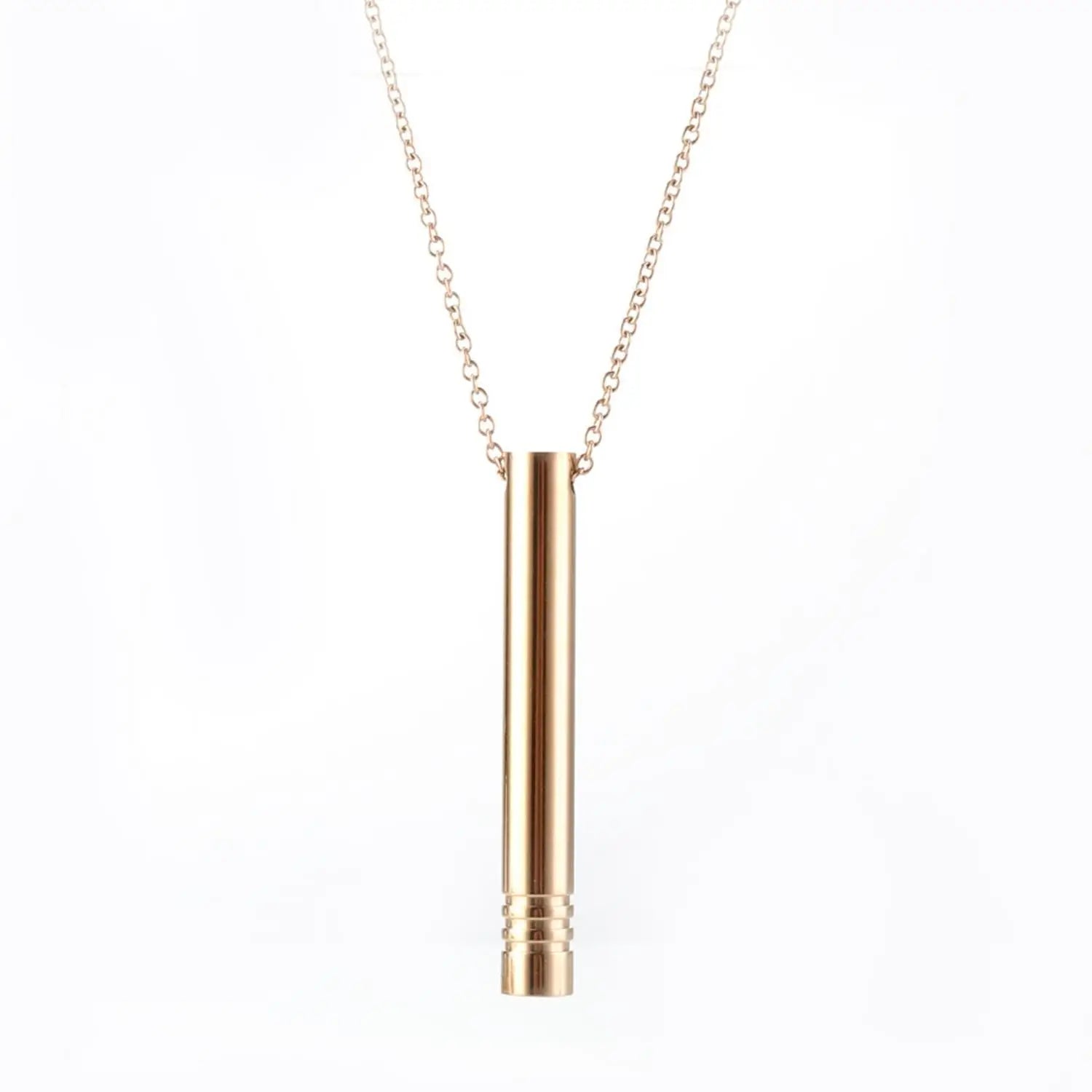 Mindfulness Breathing Necklace – Anxiety & Stress Relief Tool with Chain