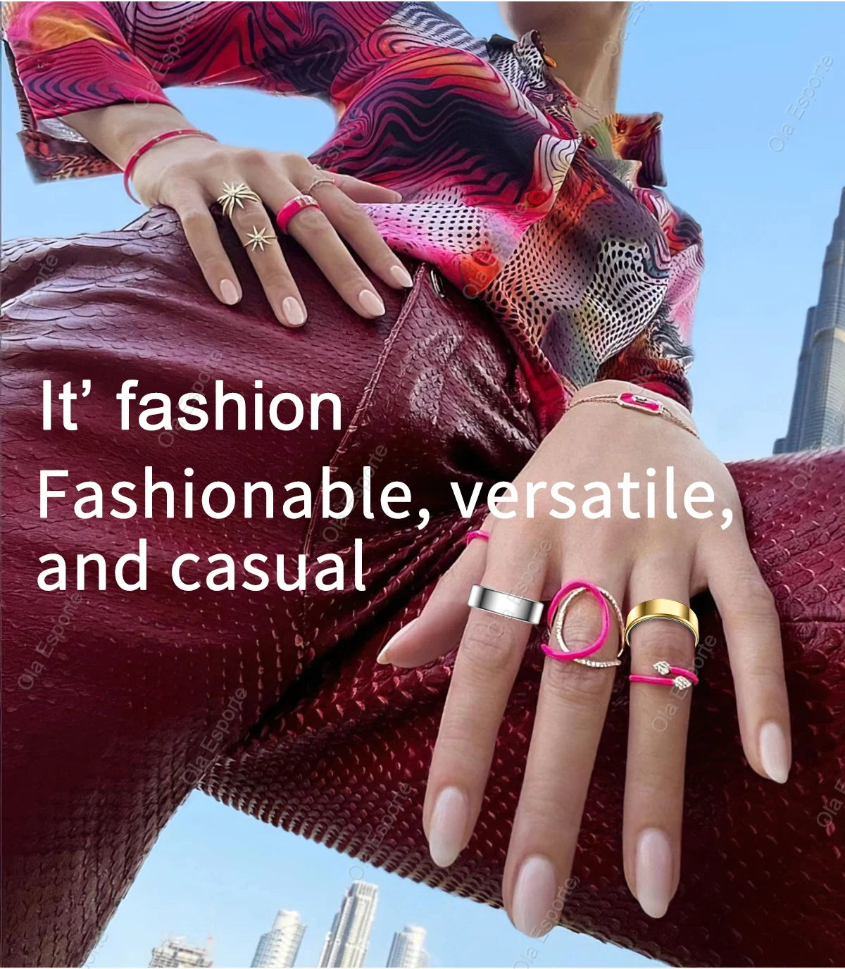 2025 New Xiaomi Smart Ring – Heart Rate & Blood Oxygen Monitor, IP68 & 5ATM Waterproof, Multi-Sport Mode