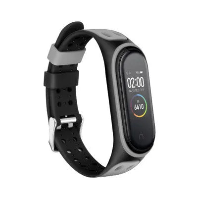 Two-Color Silicone Replacement Strap for Mi Band 3/4/5/6/7 – Smart Wristband Bracelet for Xiaomi