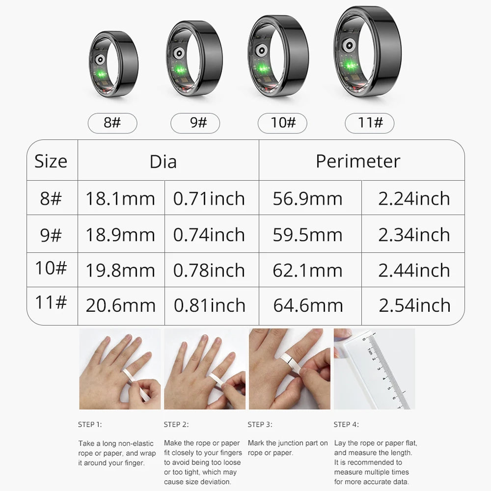 COLMI R02 Military‑Grade Titanium Smart Ring – IP68 & 3ATM Waterproof with Health Monitoring & Multi‑Sport Modes