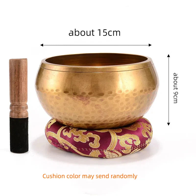 Handmade Tibetan Singing Bowl – Brass Sound Bowl for Meditation & Healing