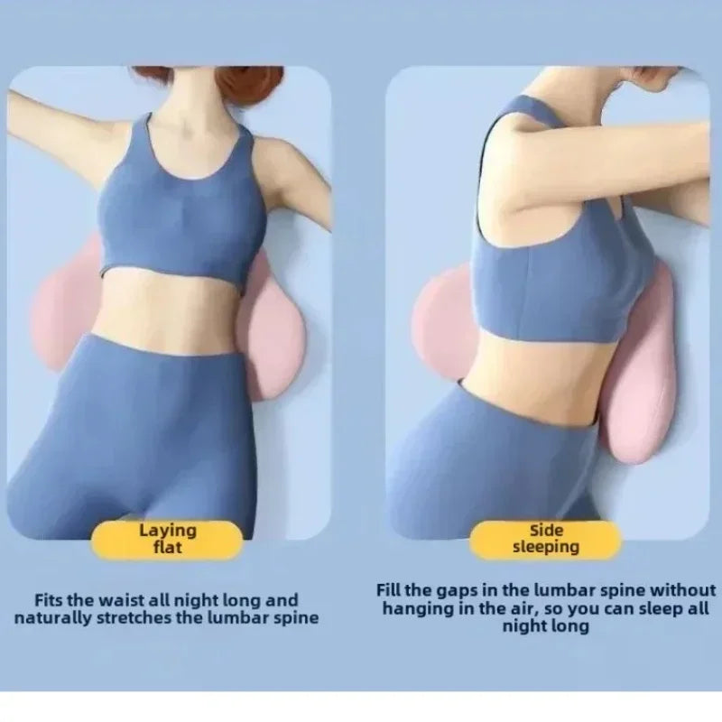 Ergonomic Memory Foam Lumbar Support Pillow – Soft Sleep Cushion for Back Relief