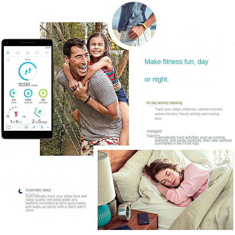 Fitbit Flex 2 Smart Fitness Tracker – Sleep Monitor, Waterproof, Alarm Clock & Bluetooth Alerts