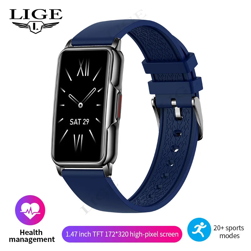Unisex Smart Bracelet for Android & iOS – Heart Rate, Blood Oxygen Monitor, Waterproof Sport Smartwatch with Gift