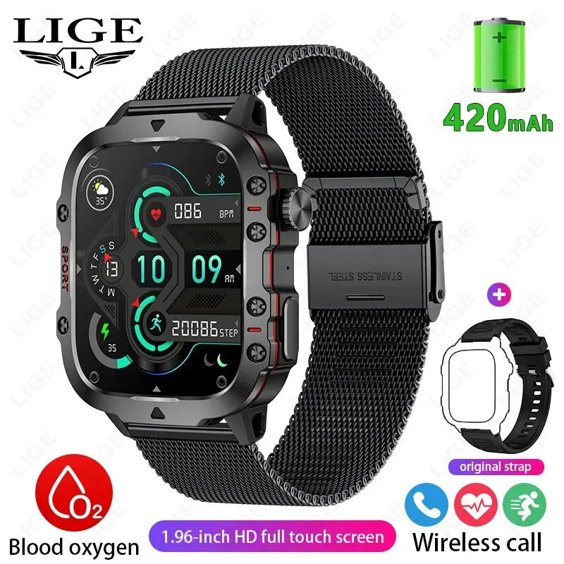 Unisex Smart Bracelet for Android & iOS – Heart Rate, Blood Oxygen Monitor, Waterproof Sport Smartwatch with Gift
