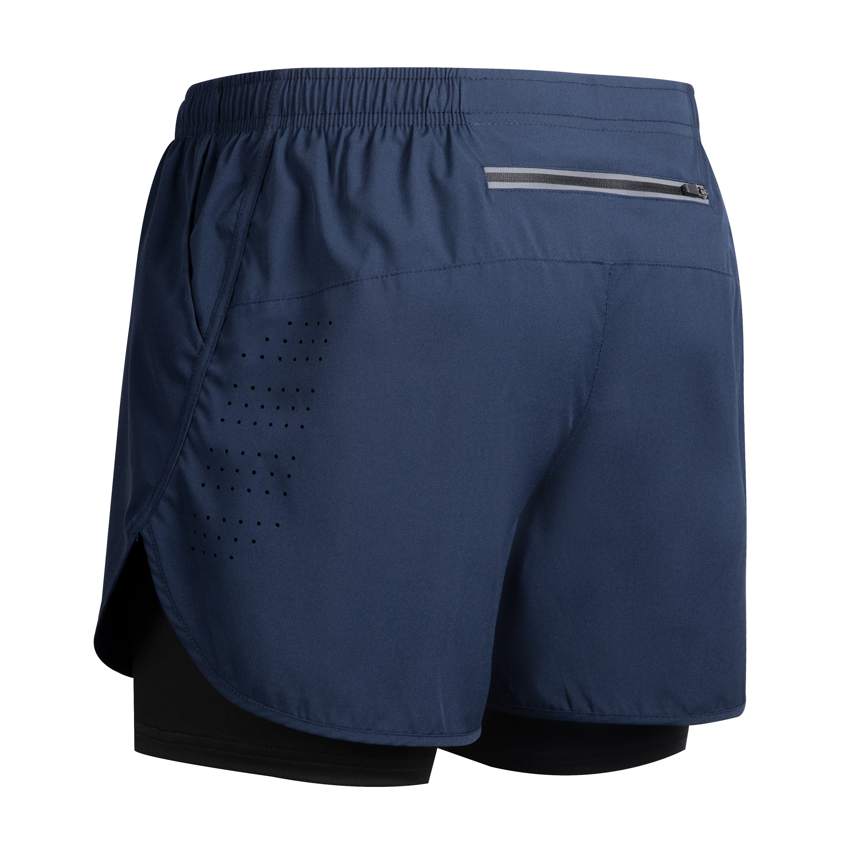 Men’s Double-Layer Running Shorts – Quick-Dry Fitness & Workout Training Shorts