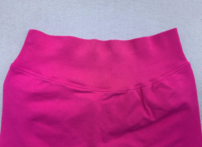4.5" Seamless Ribbed Yoga Shorts – Scrunch Bum Booty Lifting Gym & Running Shorts for Women