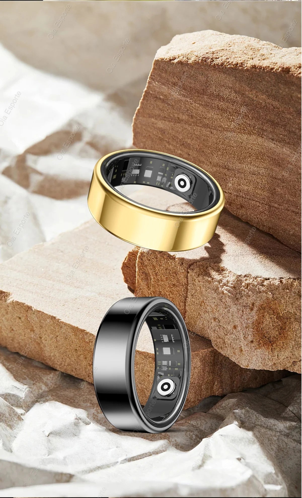 2025 New Xiaomi Smart Ring – Heart Rate & Blood Oxygen Monitor, IP68 & 5ATM Waterproof, Multi-Sport Mode