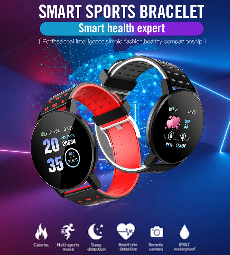 1.44" Kids Waterproof Smart Watch – Bluetooth Fitness Tracker with Heart Rate Monitor for Boys & Girls