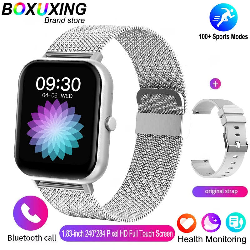 2025 Xiaomi Smart Watch – Bluetooth Call, Heart Rate Monitor, IP68 Waterproof Fitness Tracker for Men & Women (iOS & Android)