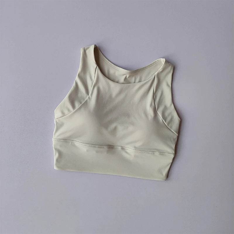 All-in-One Shock-Proof Full-Cup Sports Vest – Breathable Yoga & Gym Fitness Bra