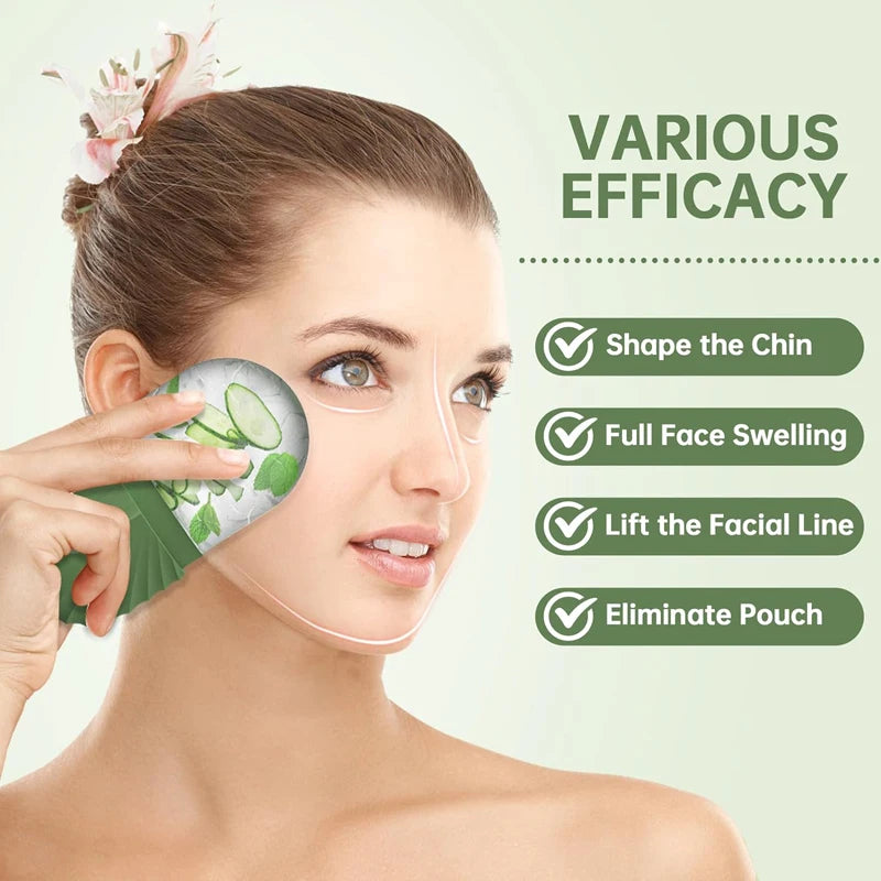 Ice Facial Roller & Globe Balls – Skin Lifting and Contouring Tool for Face Treatment