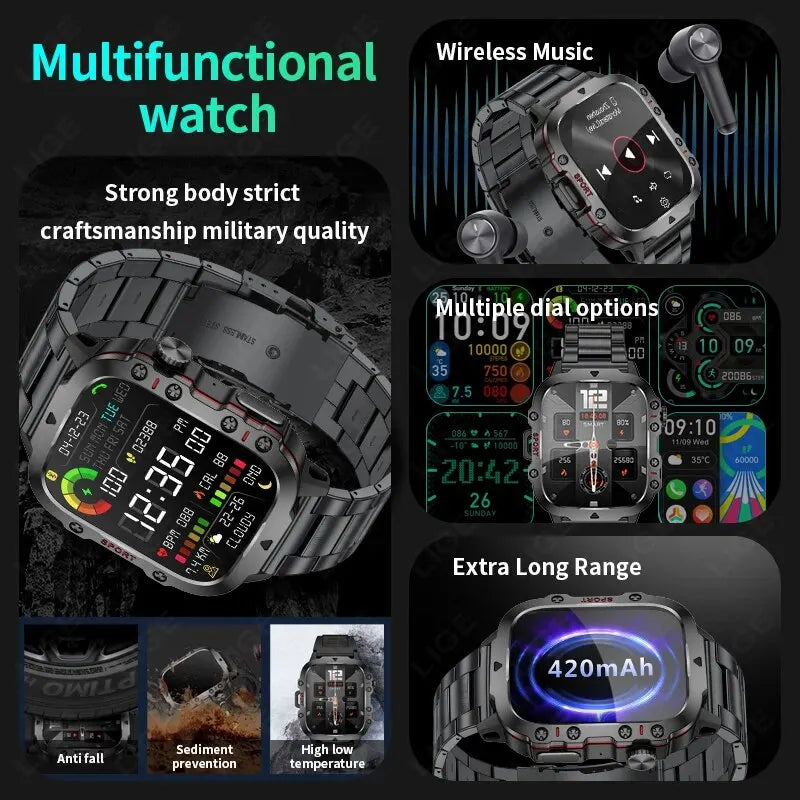 Unisex Smart Bracelet for Android & iOS – Heart Rate, Blood Oxygen Monitor, Waterproof Sport Smartwatch with Gift