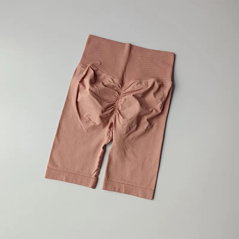 High-Waist Women’s Yoga Shorts – Push-Up, Quick-Dry Tummy Control Gym & Running Shorts