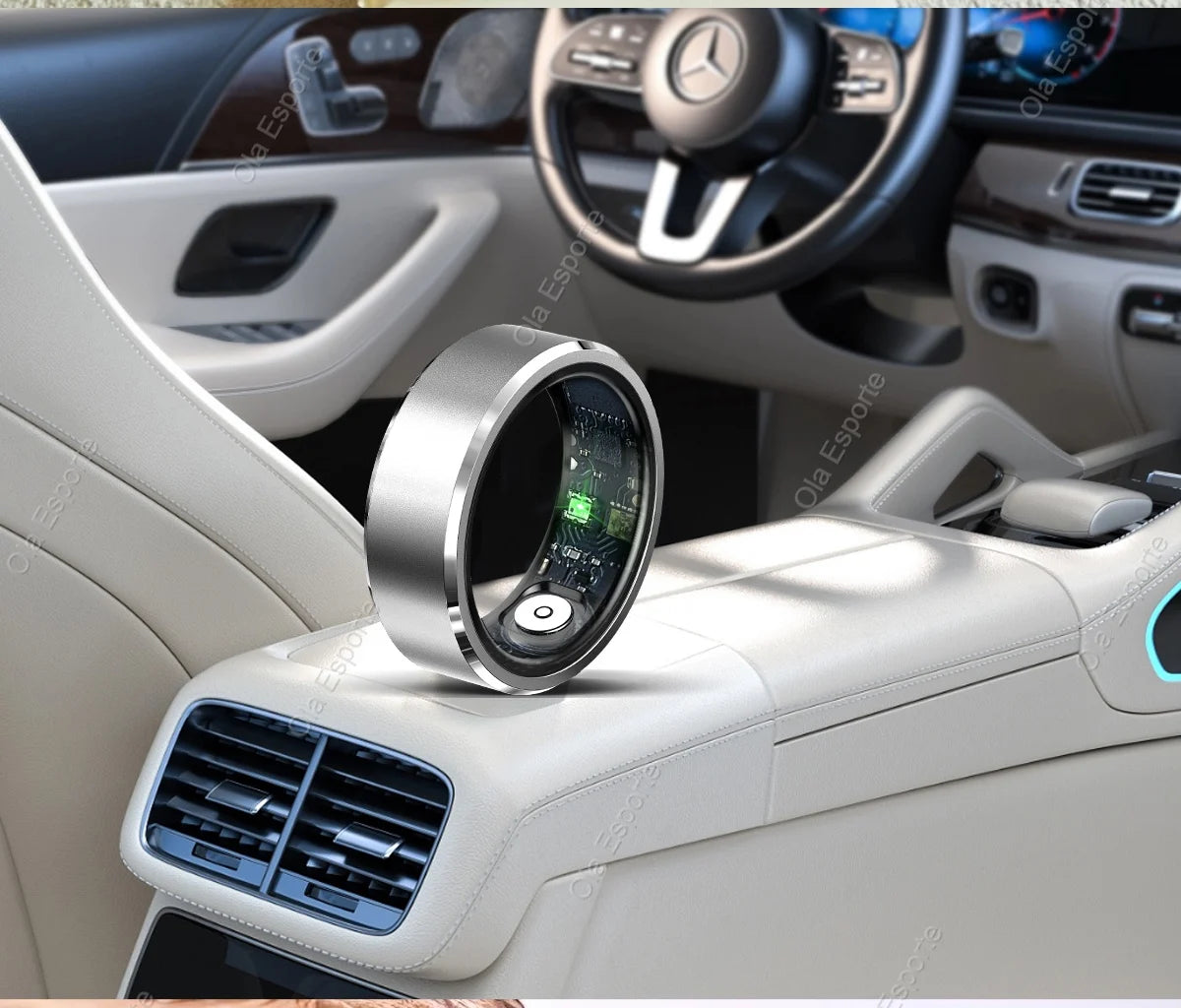 Smart Fitness Ring – 5ATM Waterproof with Gesture Control, Heart Rate, Blood Pressure & Sleep Monitoring