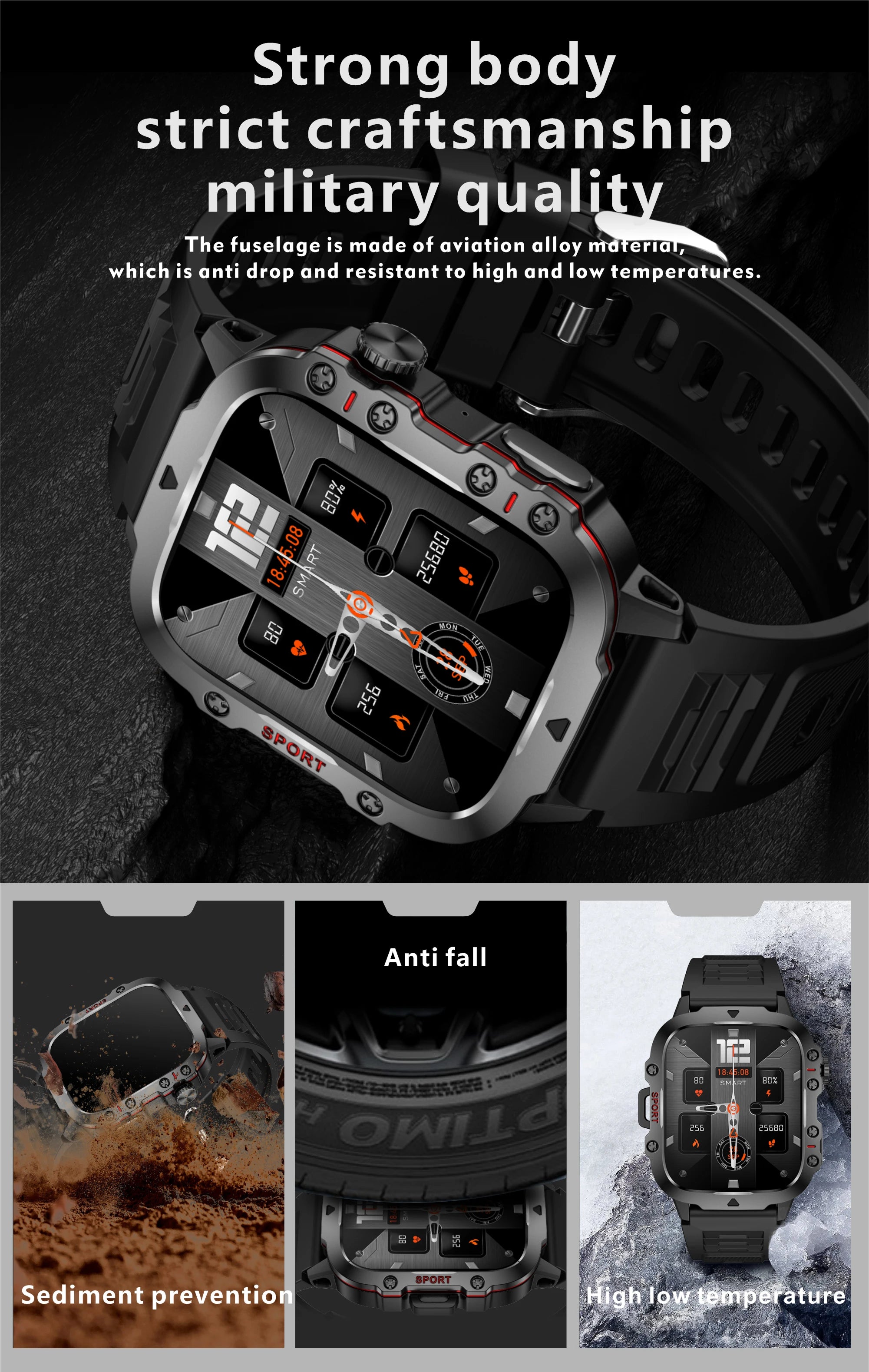 Unisex Smart Bracelet for Android & iOS – Heart Rate, Blood Oxygen Monitor, Waterproof Sport Smartwatch with Gift