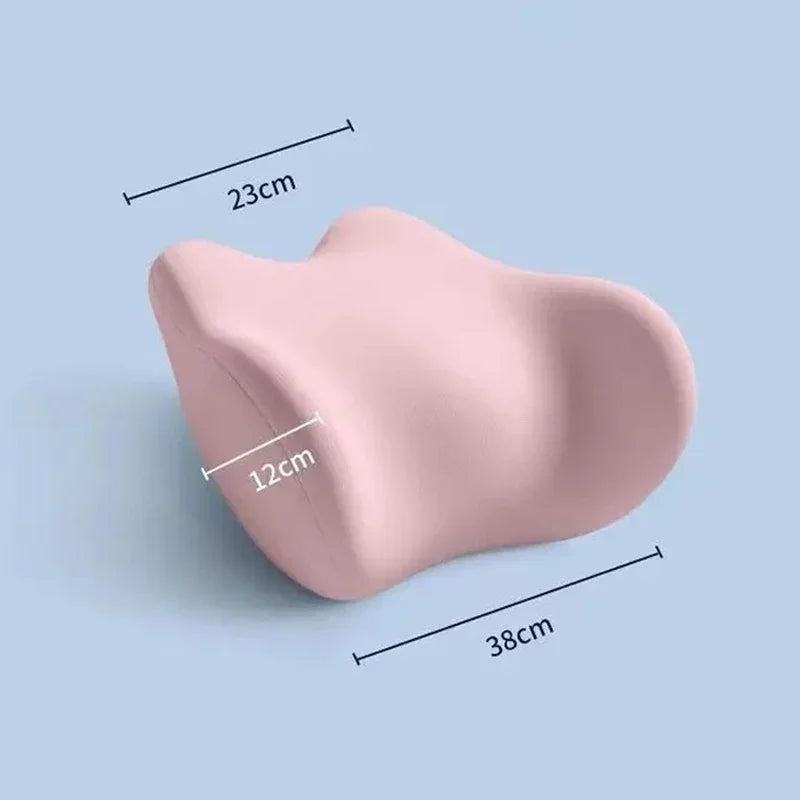Ergonomic Memory Foam Lumbar Support Pillow – Soft Sleep Cushion for Back Relief