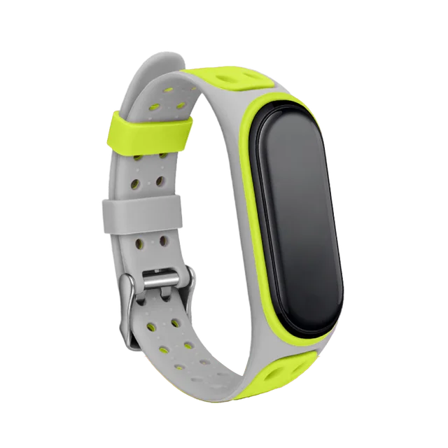 Two-Color Silicone Replacement Strap for Mi Band 3/4/5/6/7 – Smart Wristband Bracelet for Xiaomi