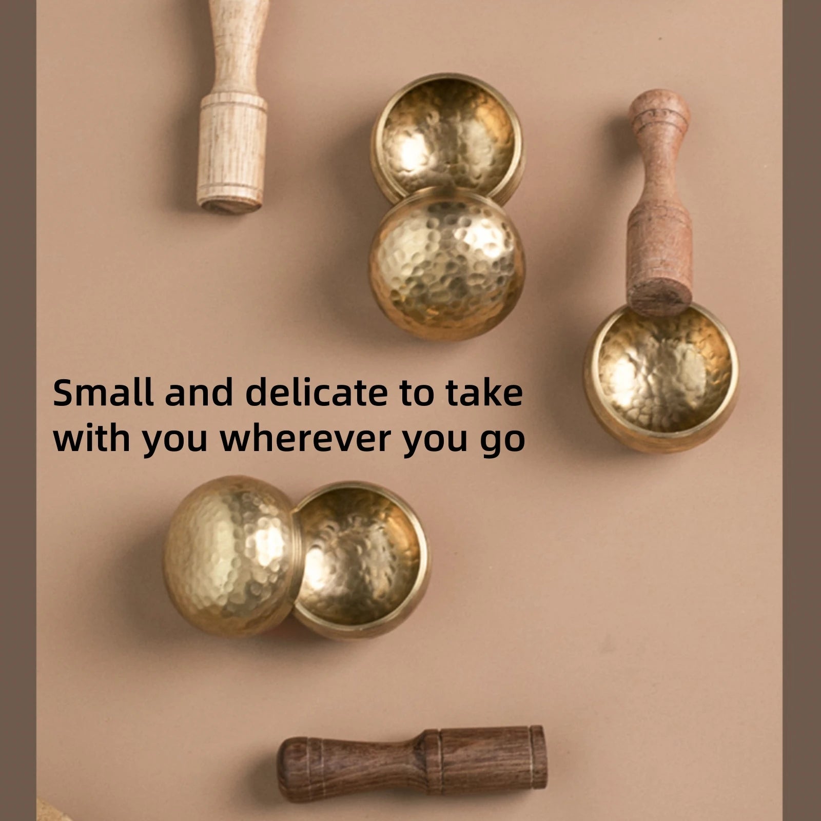 Miwayer Mini Tibetan Singing Bowl – Handmade Nepal Buddha Thumb Bowl for Meditation & Stress Relief