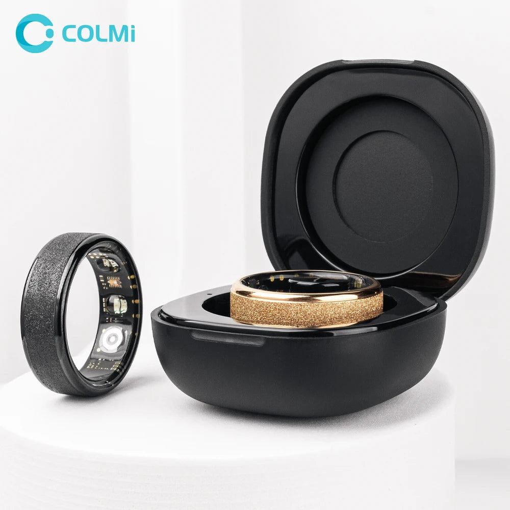 COLMI R10 Smart Ring with Charging Case – Health & Sleep Monitor, 5ATM Waterproof, Multi-Sport Mode