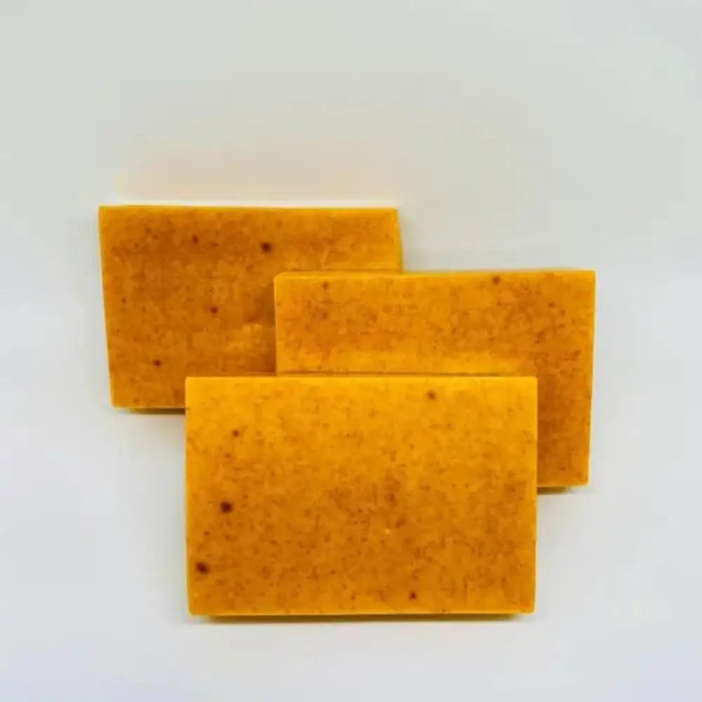 100g Turmeric Kojic Acid Handmade Soap – Lemon Brightening Shower & Facial Bar (1/3/5pcs)