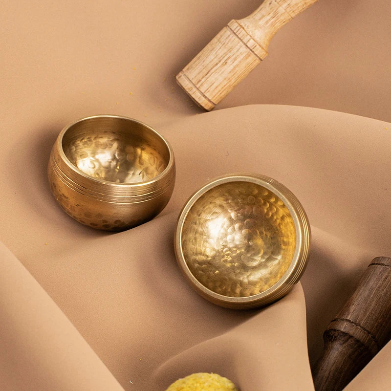 Miwayer Mini Tibetan Singing Bowl – Handmade Nepal Buddha Thumb Bowl for Meditation & Stress Relief