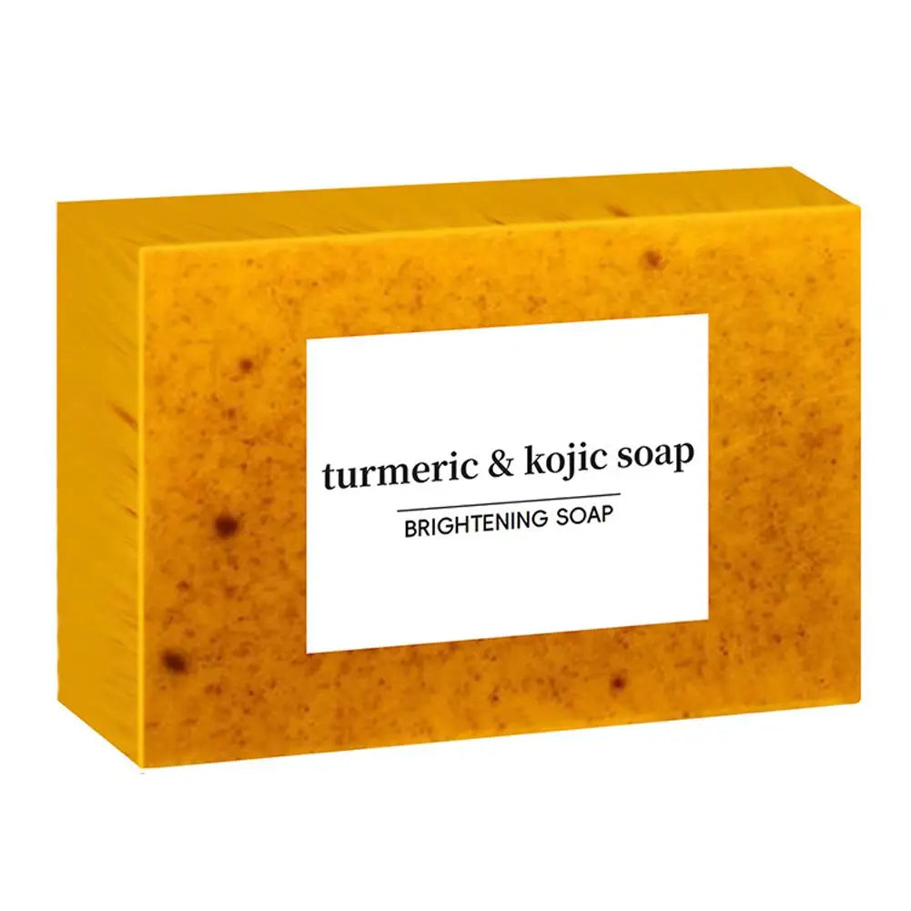 100g Turmeric Kojic Acid Handmade Soap – Lemon Brightening Shower & Facial Bar (1/3/5pcs)