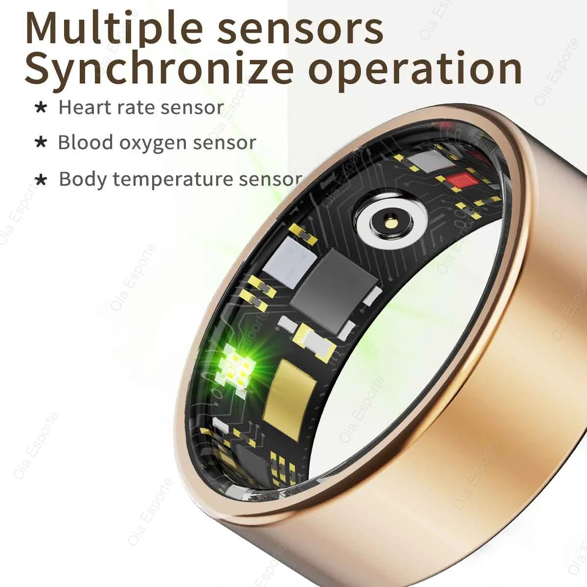 2025 New Xiaomi Smart Ring – Heart Rate & Blood Oxygen Monitor, IP68 & 5ATM Waterproof, Multi-Sport Mode