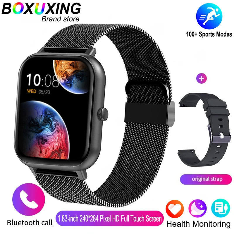 2025 Xiaomi Smart Watch – Bluetooth Call, Heart Rate Monitor, IP68 Waterproof Fitness Tracker for Men & Women (iOS & Android)