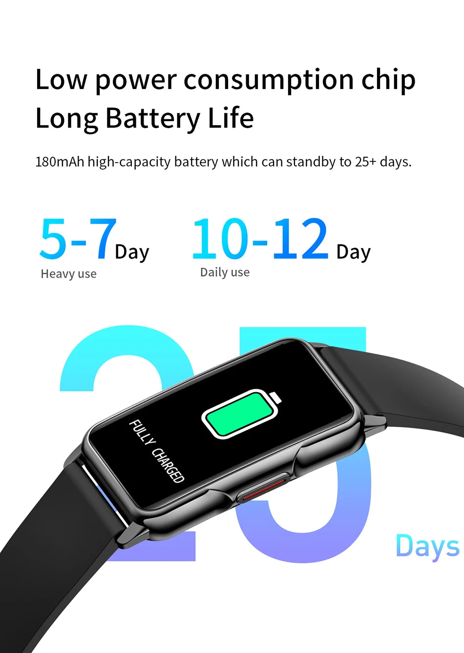 LIGE Women’s Smart Watch – Full Touch Screen, Bluetooth Call, IP67 Waterproof Fitness Tracker