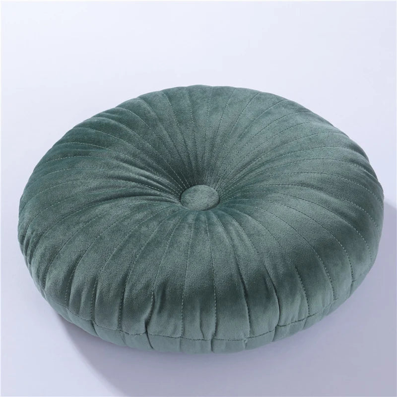 Round Tatami Floor Cushion – Soft Pouf Throw Pillow for Sofa, Bed & Chair (35×35cm)