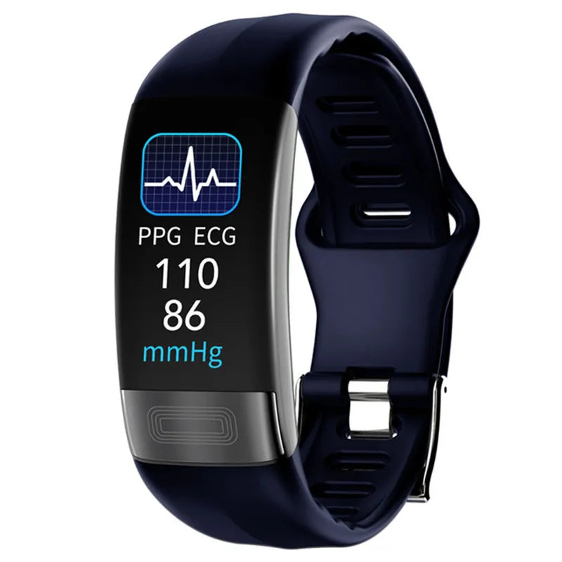 ECG+PPG Smart Fitness Tracker – Waterproof Health Smartband with Blood Pressure & Calorie Monitoring