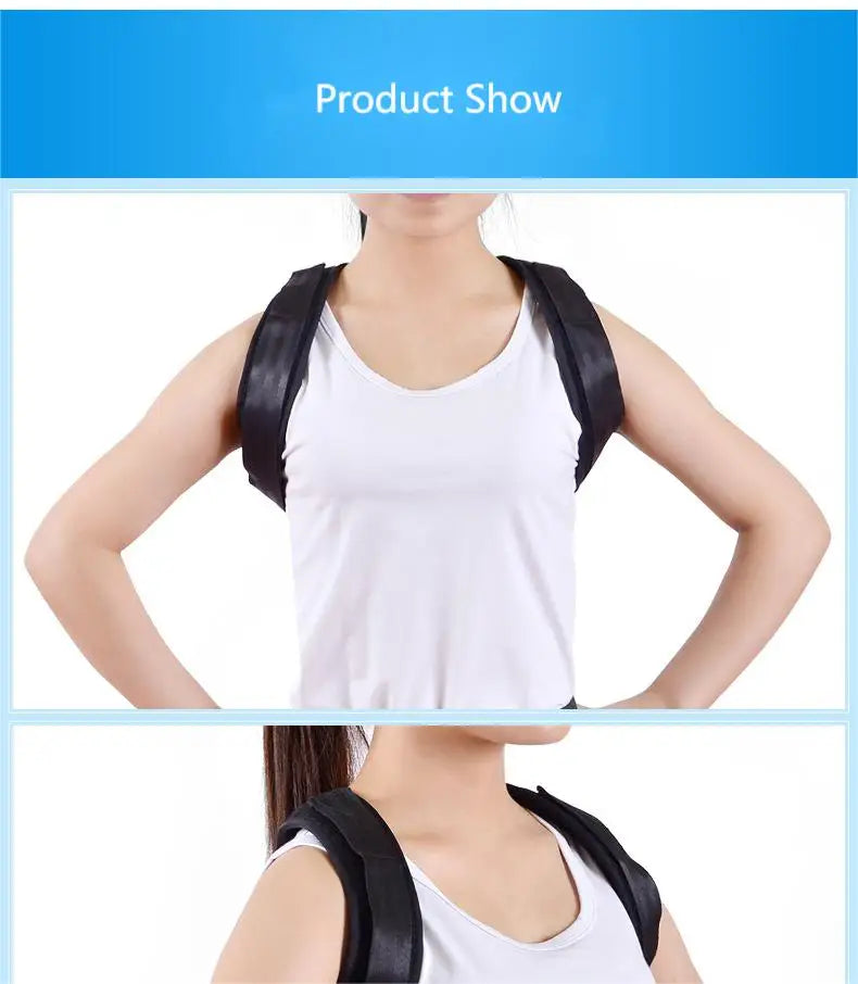 Adjustable Back Posture Correction Belt – Unisex Hunchback & Sitting Support Brace