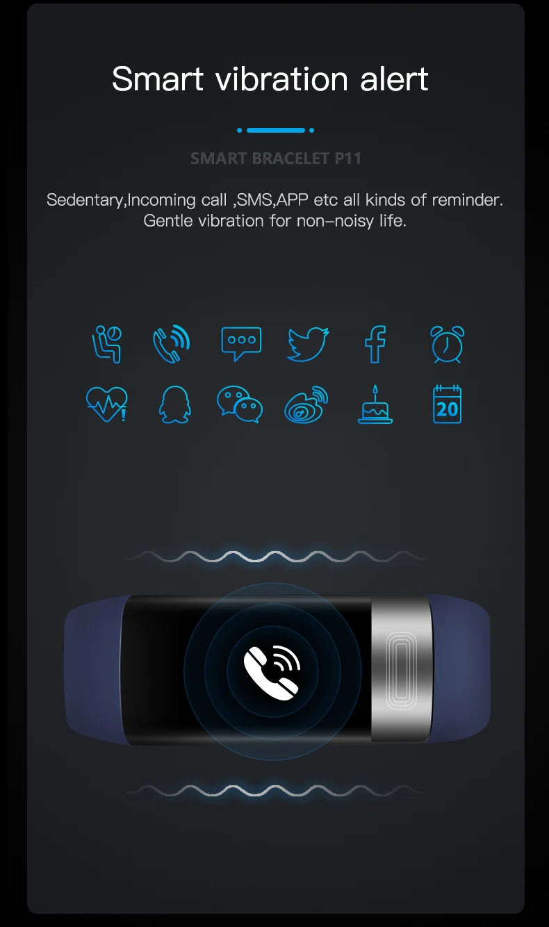 ECG+PPG Smart Fitness Tracker – Waterproof Health Smartband with Blood Pressure & Calorie Monitoring