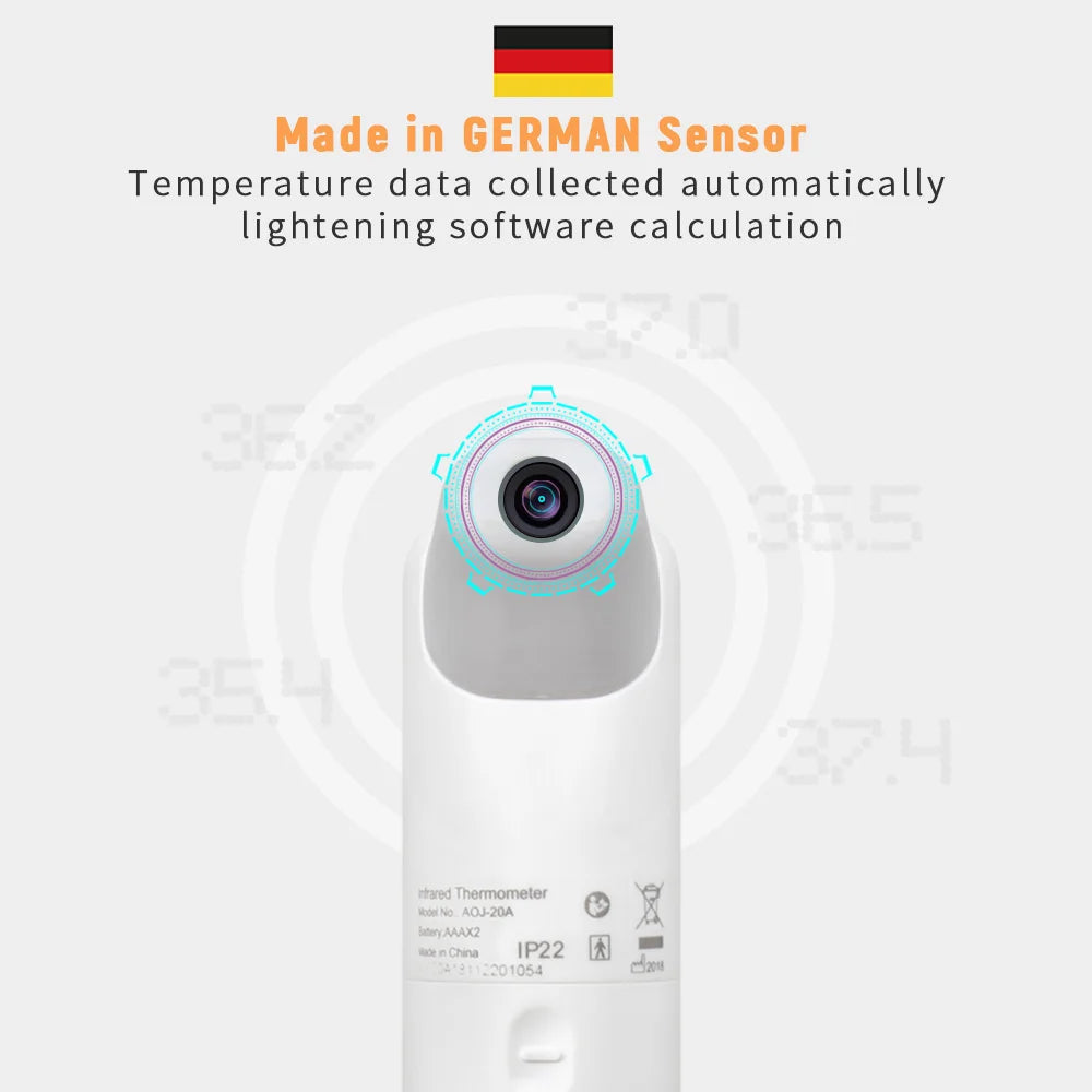 ELERA Infrared Digital Thermometer – Non-Contact Forehead & Ear Temperature Measurement Device
