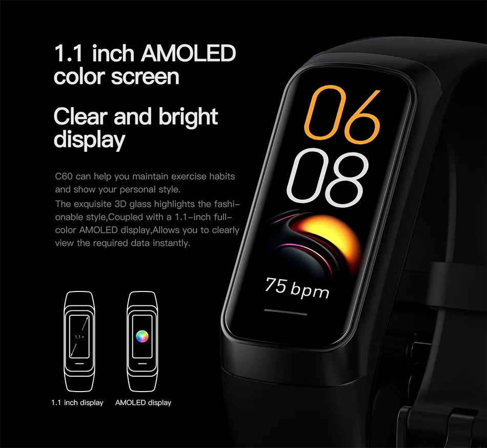 Unisex Smart Ring – Multi-Sport Mode, Pedometer, Remote Camera Control & Long Battery Life